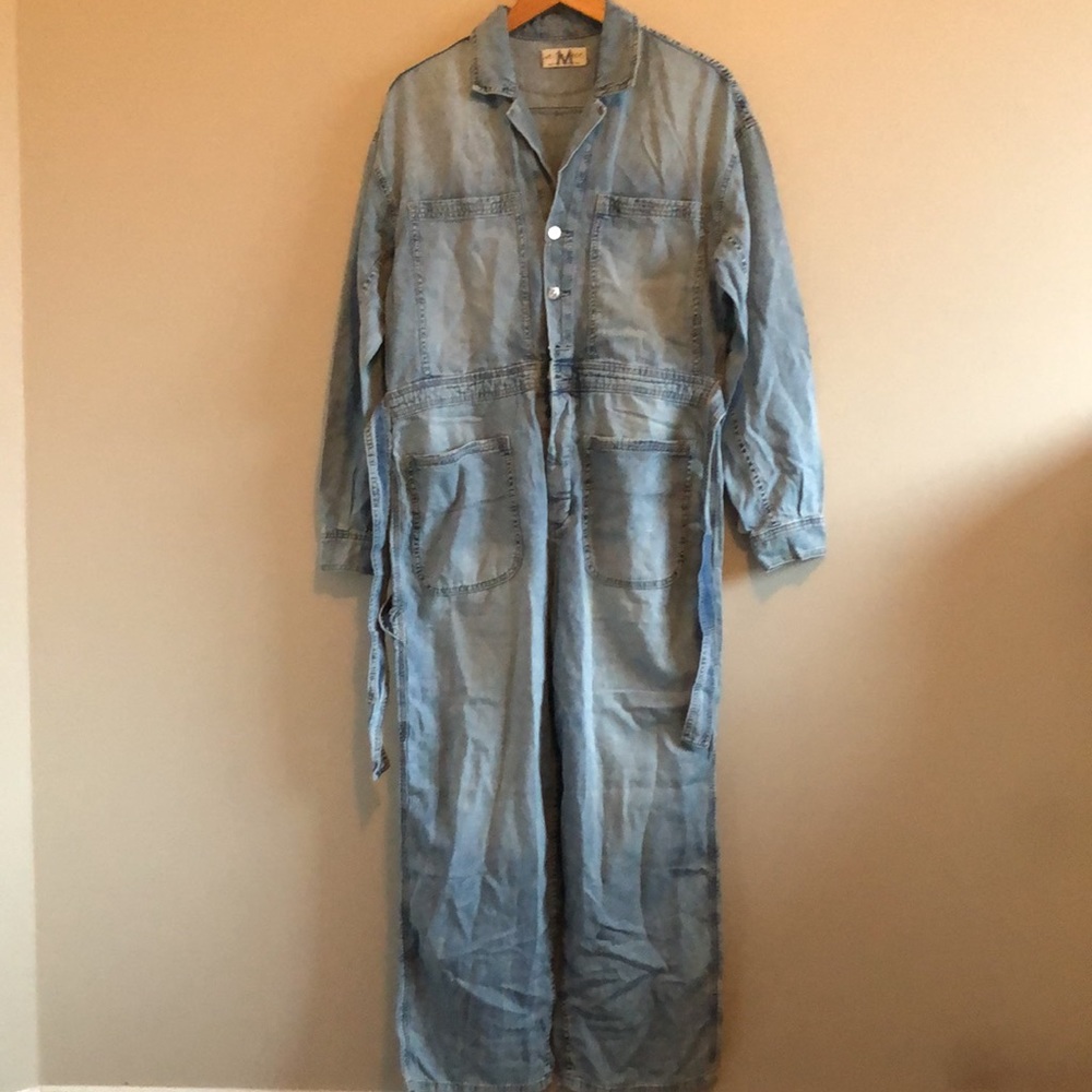 Free People Knox Coverall Morning Dew romper/jumpsuit - Picture 5 of 13